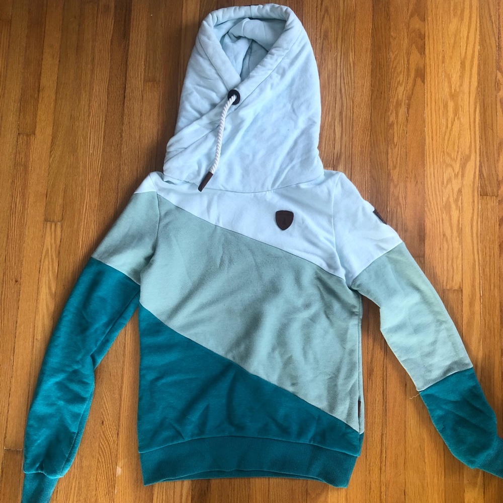 Oversized hood Wanakome shade of Blue Hoodie SZ S